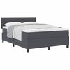 vidaXL Cama tipo Box Spring Gris Oscuro y 140 x 200 cm Tela de Pana