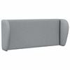 vidaXL Oreja de cabecero Gris claro 40 x 23 x 6 cm tela