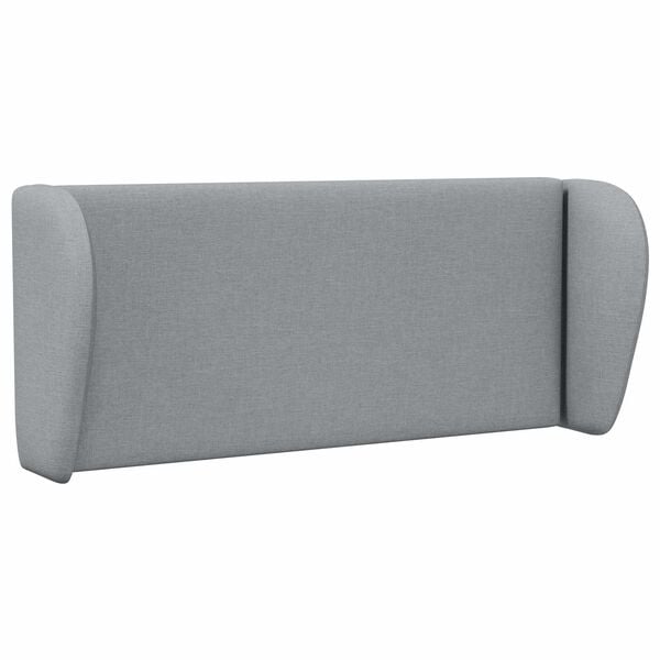 vidaXL Oreja de cabecero Gris claro 40 x 23 x 6 cm tela