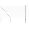 vidaXL Poste de Valla Plateado 50 x 1,2 m (malla de 13 mm) Acero