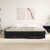 vidaXL Estructura de cama con caj&oacute;n Roble Negro 180 x 200 cm