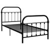vidaXL Estructura de cama sin colch&oacute;n metal negro 90x200 cm