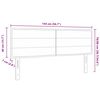 vidaXL Cabecero LED con cabecera Manual Marr&oacute;n Oscuro 144 cm Poli&eacute;ster