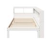 vidaXL Cama con estanter&iacute;a sin colch&oacute;n madera maciza de pino 90x190 cm