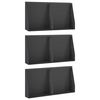 vidaXL Muro de Contenci&oacute;n 6 uds. 40 x 12 x 50 cm Acero Negro
