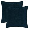 vidaXL Funda de almohada 2 uds. HOUTEN Azul marino 50 x 50 cm
