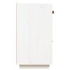vidaXL Aparador de madera maciza de pino blanco 34x40x75 cm