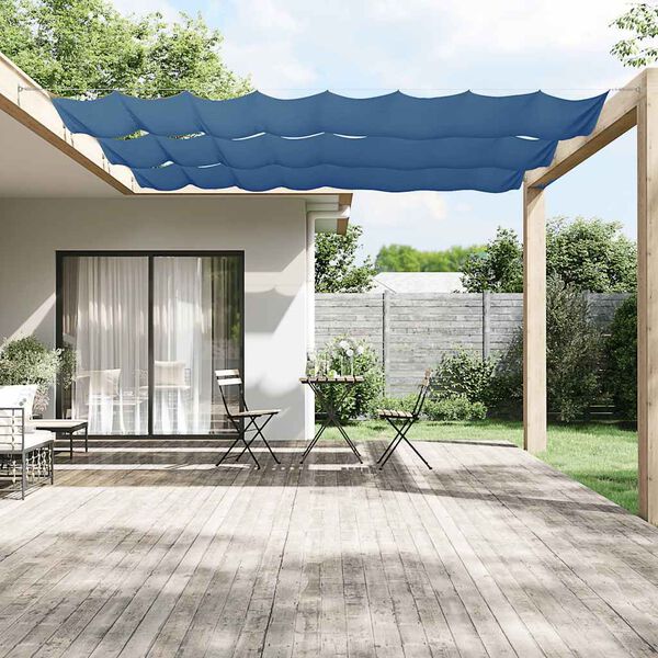 vidaXL Toldo vertical tela oxford azul 100x1200 cm