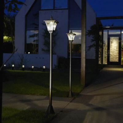 Luxform Farola solar LED para jardín Casablanca negro 31159