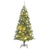 vidaXL &Aacute;rbol de Navidad artificial con 300 LED bolas y nieve 240 cm