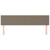 vidaXL Cabeceros tela gris taupe 160x5x78/88 cm
