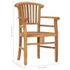vidaXL Juego de comedor de jard&iacute;n 3 piezas madera maciza de teca