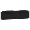 vidaXL Cabecero de cama acolchado Viana cuero sint&eacute;tico negro 200 cm
