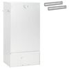 vidaXL Horno Ahumador 3 uds. 44,5 x 29 x 83 cm Acero galvanizado