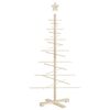 vidaXL Árbol de Navidad de madera de adorno madera maciza pino 125 cm