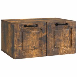 vidaXL Mueble para TV de pared Roble Ahumado 59,5 x 41 x 30 cm