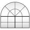 vidaXL Espejo de pared arco de hierro negro 100x90 cm