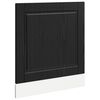 vidaXL Panel de lavaplatos PORTO Roble Negro 60 x 1,5 x 57 cm