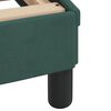 vidaXL Estructura de cama Dover terciopelo verde oscuro 120x200 cm