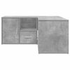 vidaXL Mueble de esquina madera ingenier&iacute;a gris hormig&oacute;n 160x40x45 cm