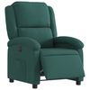 vidaXL Sill&oacute;n reclinable el&eacute;ctrico tela verde oscuro
