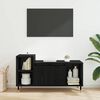 vidaXL Gabinete de TV Roble Negro 100 x 35 x 55 cm