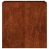 vidaXL Jardinera oxidada 80x40x80 cm acero corten