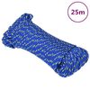 vidaXL Cuerda de barco polipropileno azul 3 mm 25 m