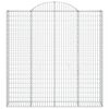 vidaXL Cestas de gaviones 12 uds forma de arco hierro 200x30x200/220cm