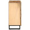 vidaXL Aparador de madera maciza de mango rugosa 60x34x75 cm