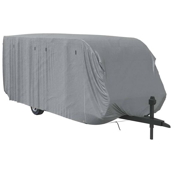 vidaXL Funda para caravana tela no tejida gris 732x250x220 cm