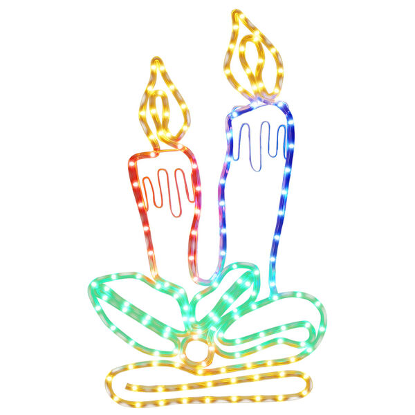 vidaXL Figura de velas de Navidad con 144 LED 70x42 cm