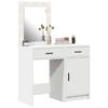 vidaXL Mesa de tocador con caj&oacute;n 2 pcs Blanco 50 x 41 x 135 cm