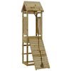 vidaXL Casa de juegos con pared escalada de madera impregnada de pino