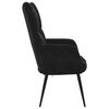 vidaXL Sill&oacute;n de relax de terciopelo negro
