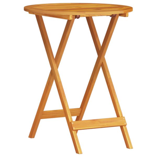 vidaXL Conjunto de Bistro Plegable 3 pcs Marrón