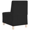 vidaXL Unidad de Sof&aacute; Modular sin Brazos 2 pcs Negro 55 x 74 x 82 cm