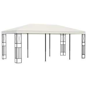 vidaXL Cenador tela color crema 3x6 m