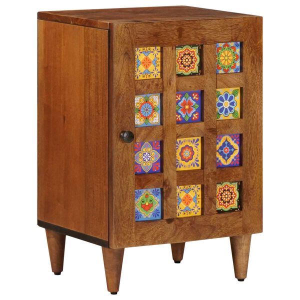 vidaXL Mueble de Cuarto de Ba&ntilde;o con puerta Nogal 38 x 33 x 58 cm