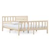 vidaXL Estructura de cama madera maciza 120x200 cm