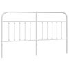 vidaXL Cabecero de repuesto de metal blanco 180 cm