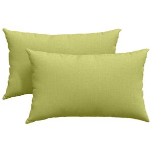 vidaXL Cojines de sof&aacute; 2 pcs Verde claro 50 x 30 cm tela