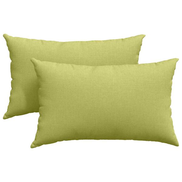 vidaXL Cojines de sof&aacute; 2 pcs Verde claro 50 x 30 cm tela