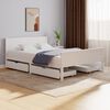 vidaXL Estructura de cama sin colchón madera de pino blanco 160x200 cm