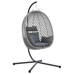 vidaXL Silla huevo colgante rat&aacute;n sint&eacute;tico 104 x 100 x 191 cm