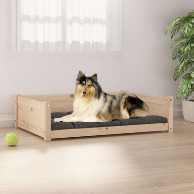 vidaXL Cama para perros madera maciza de pino 95,5x65,5x28 cm