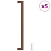 vidaXL Tiradores para armarios 5 uds acero inoxidable bronce 320 mm