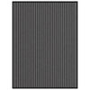 vidaXL Felpudo a rayas negro y gris 90x120 cm
