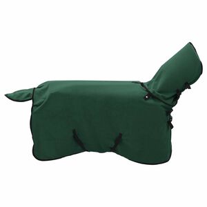 vidaXL Manta para Caballo Verde oscuro completo Poli&eacute;ster