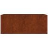 vidaXL Jardinera acero corten 200x80x80 cm